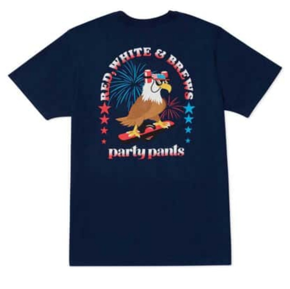 NWT Party Pants, Shred Eagle Short Sleeve Shirt, Men's Small​